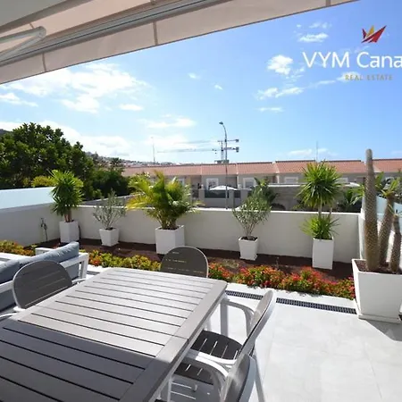 Апартаменты New In Terazzas De Costa Adeje. Big Terrace With A Garden, Heated Pool And Private Parking Адехе