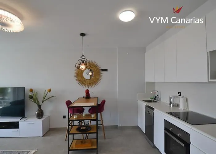 Апартаменты New In Terazzas De Costa Adeje. Big Terrace With A Garden, Heated Pool And Private Parking