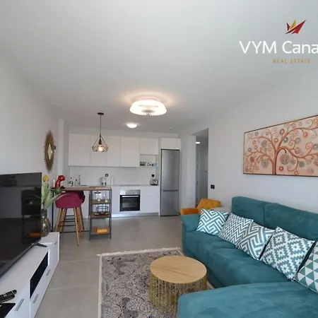 New In Terazzas De Costa Adeje. Big Terrace With A Garden, Heated Pool And Private Parking Апартаменти Адехе